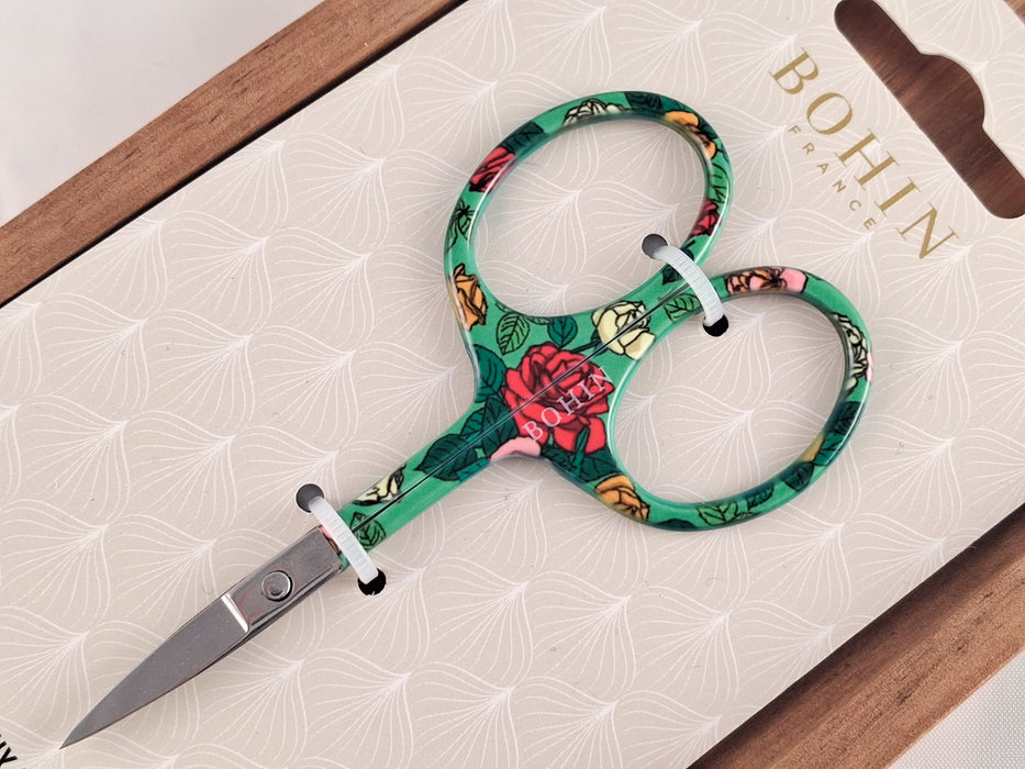 Bohin Embroidery Scissors- Green Blossom