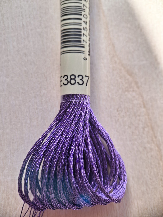 DMC Light Effects Thread-E3837 (Metallic Purple)