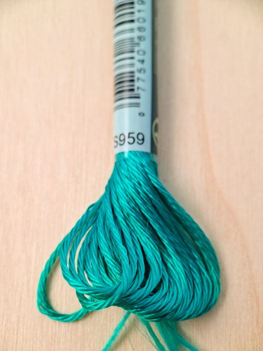 DMC Satin Thread- S959 (Pale Viridian)
