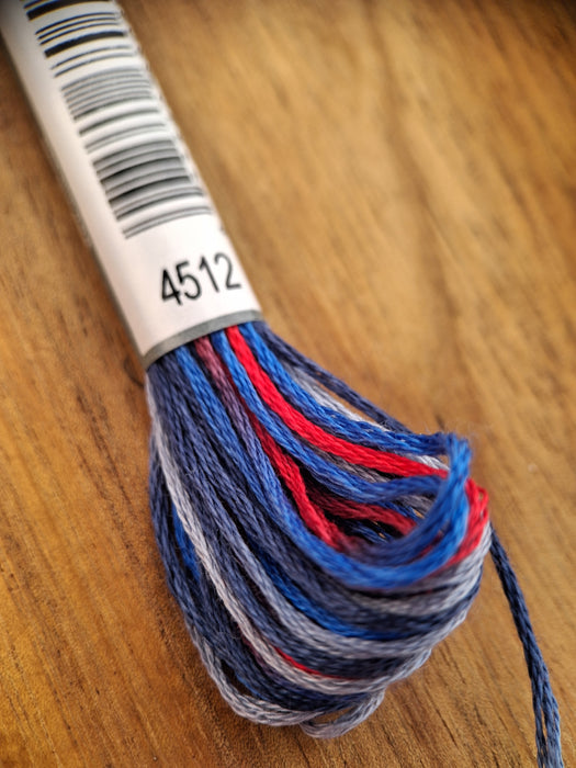 DMC Coloris Thread- 4512 (Patriotic Stripes)