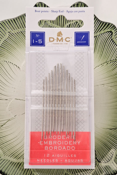 DMC Embroidery Needles (sizes 1-5)