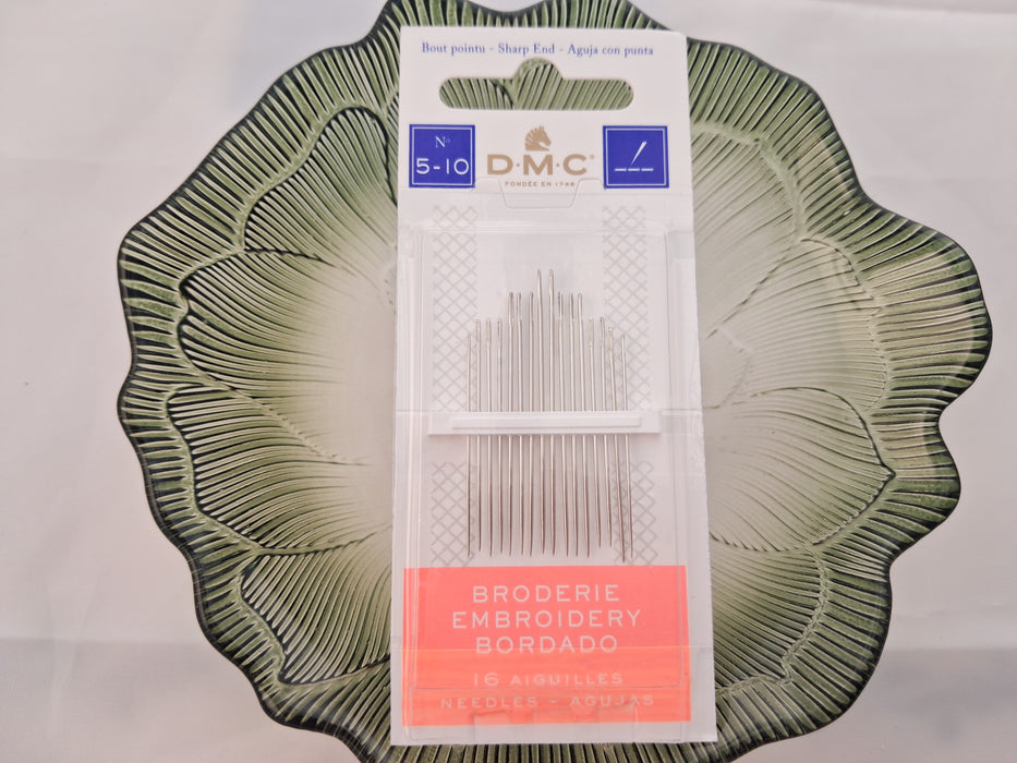 DMC Embroidery Needles (sizes 5-10)