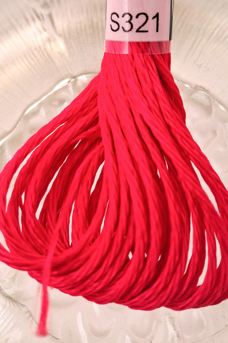 DMC Satin Thread- S321 (Carmine Red)