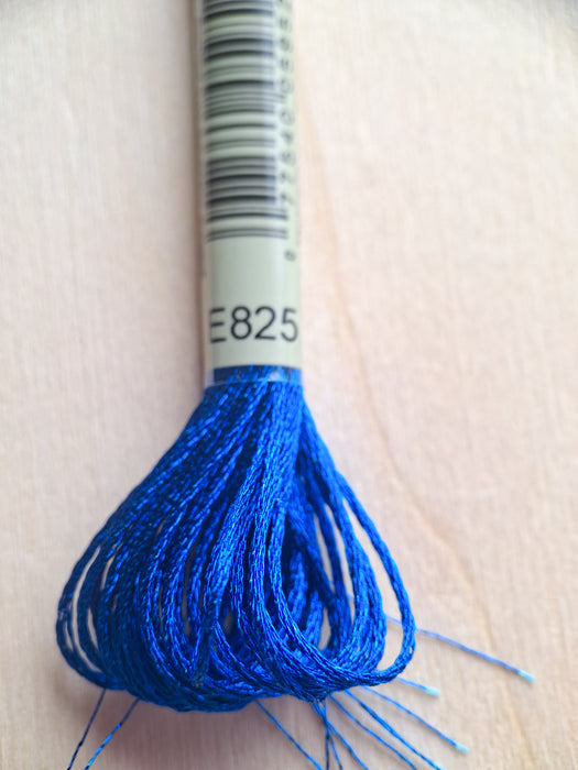 DMC Light Effects Thread-E825 (Metallic Gentian Blue)