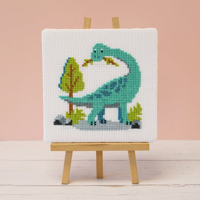 Caterpillar Cross Stitch Junior Cross Stitch Kit-Dinosaur