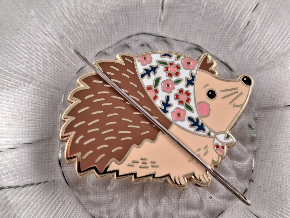 Caterpillar Cross Stitch Hedgehog Magnetic Needle Minder