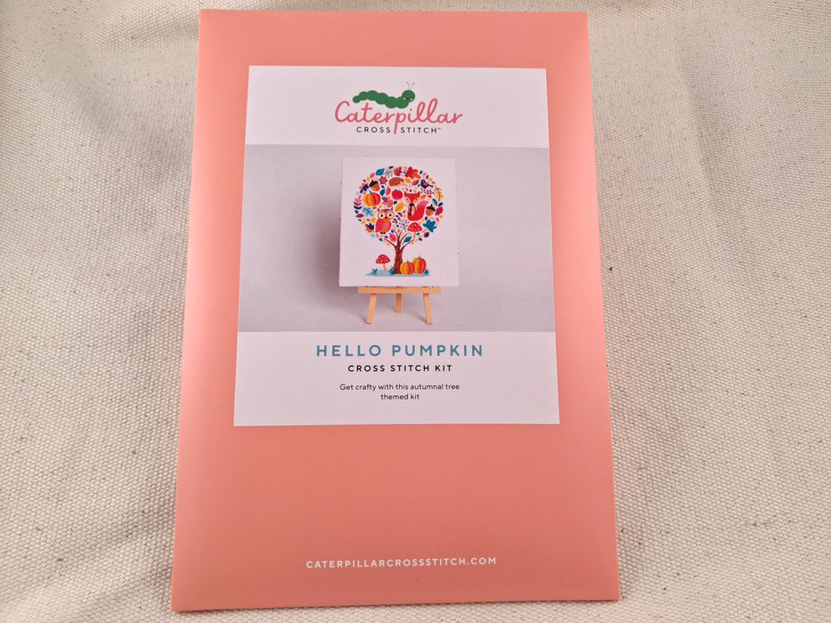 Caterpillar Cross Stitch Kit- Hello Pumpkin