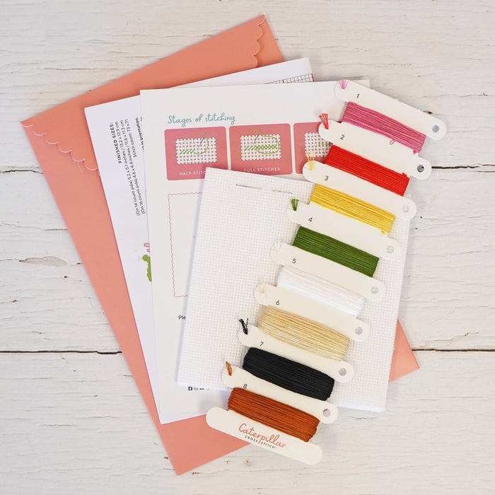 Caterpillar Cross Stitch Kit- The Stitcher Arms Pub