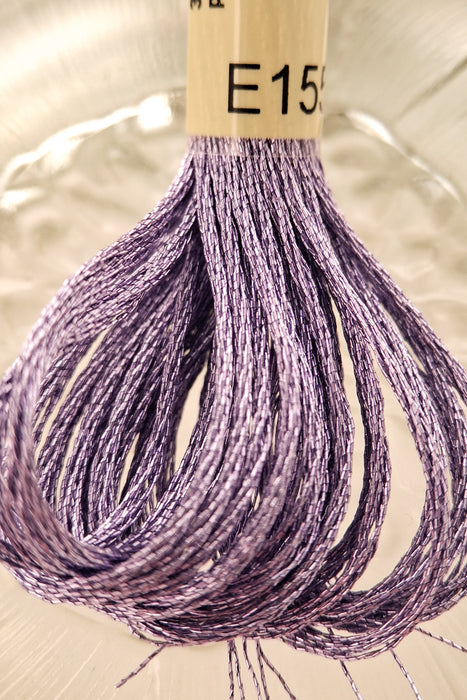 DMC Light Effects Thread-E155 (Metallic Mauve)