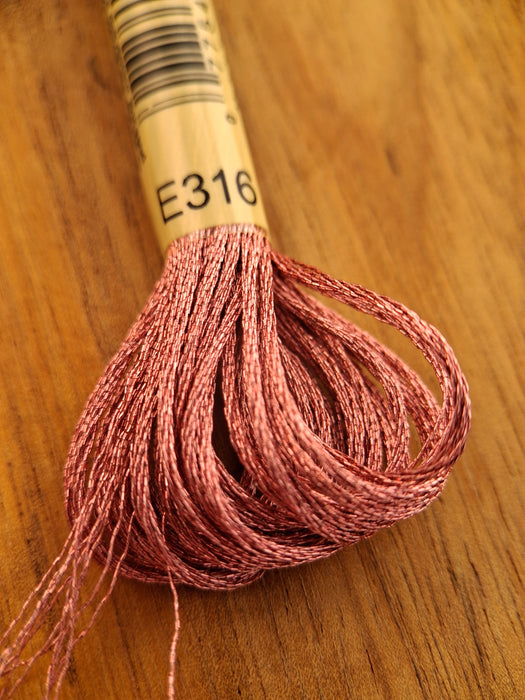 DMC Light Effects Thread-E316 (Metallic Heather)