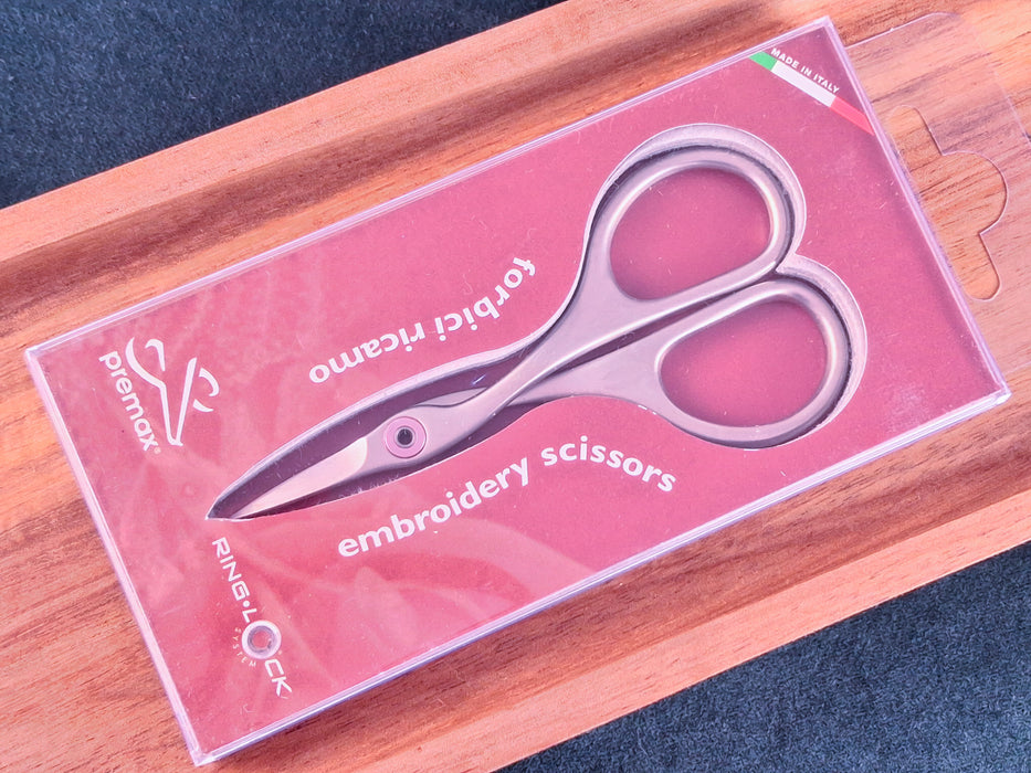 Premax Ringlock Embroidery Scissors- 9.5cm