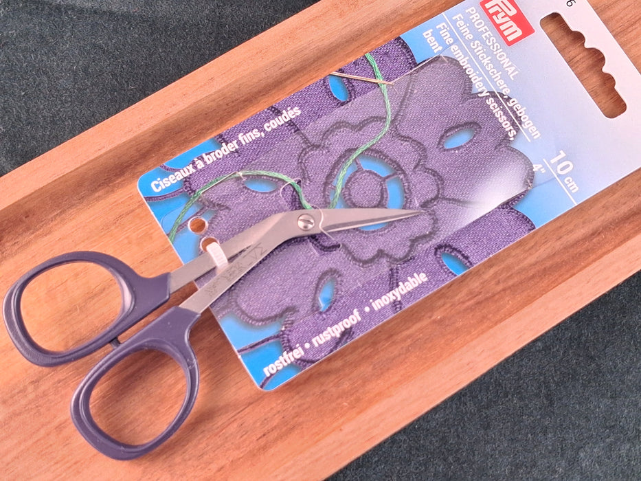 Prym/Kai Curved Blade Embroidery Scissors- 10cm