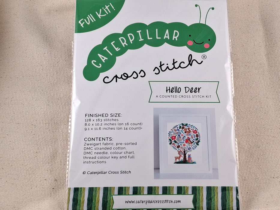 Caterpillar Cross Stitch Kit- Hello Deer