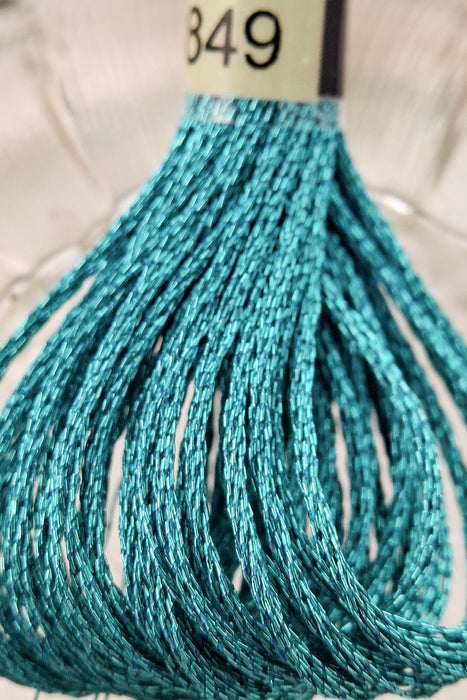 DMC Light Effects Thread-E3849 (Metallic Turquoise Green)