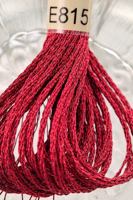 DMC Light Effects Thread-E815 (Metallic Black Cherry)