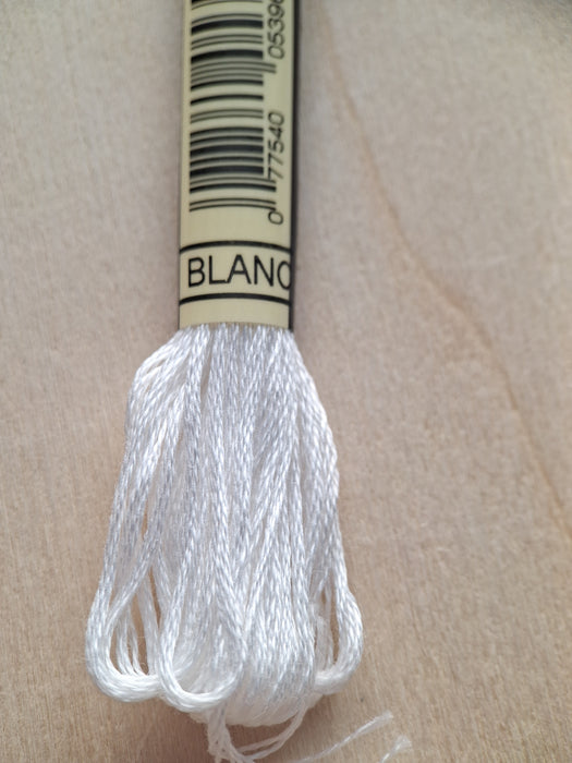 DMC Stranded Cotton Thread- Blanc