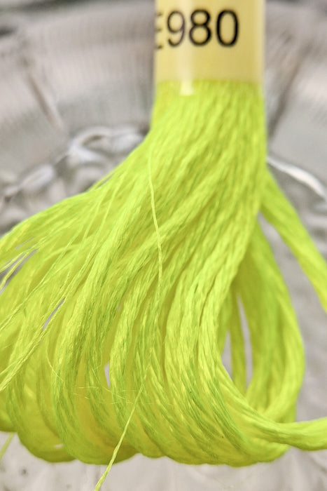DMC Light Effects Thread-E980 (Neon Yellow)