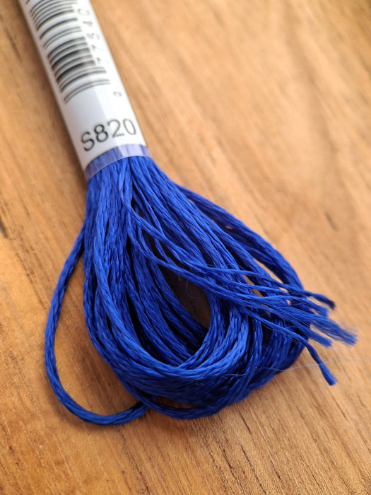 DMC Satin Thread- S820 (Royal Blue)