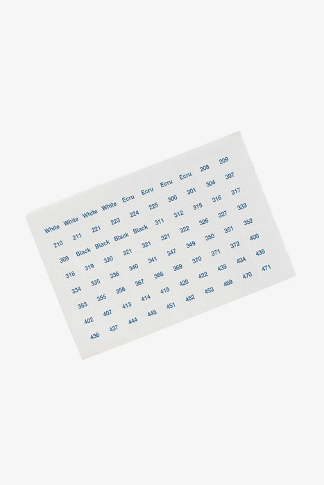 DMC Number Stickers